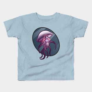 Fire Jellyfish Mermaid Kids T-Shirt